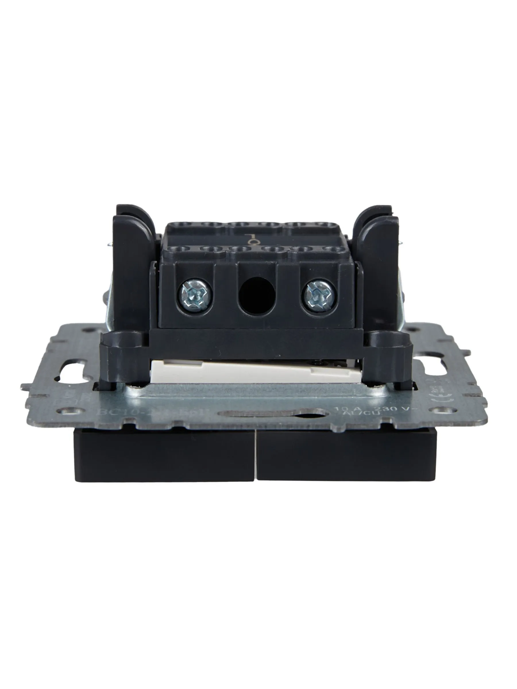 BRITE Выключатель 2-клавишный с индикацией 10А ВС10-2-1-БрГ графит IEK - Фото 4