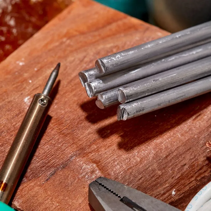 Припой пруток ПОС-40, Ø8мм, длина 400мм, ГОСТ 21931-76, олово 40%, свинец 60% (упак. 5 кг) REXANT - Фото 3