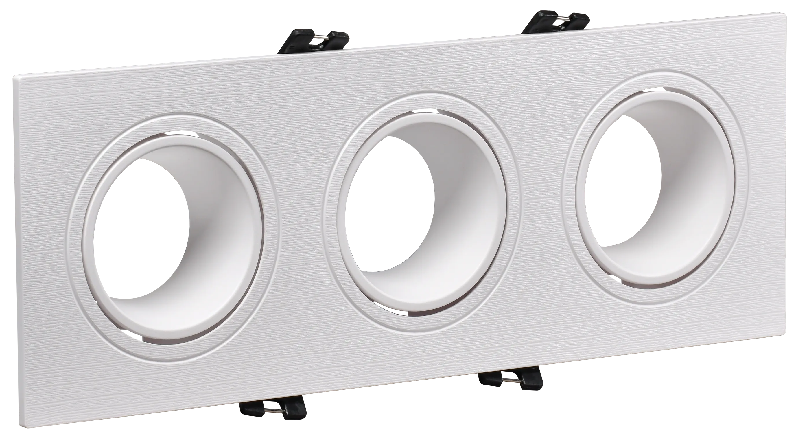 LIGHTING Светильник 4103 встраиваемый под лампу 3хMR16 квадрат пластиковый белый IEK