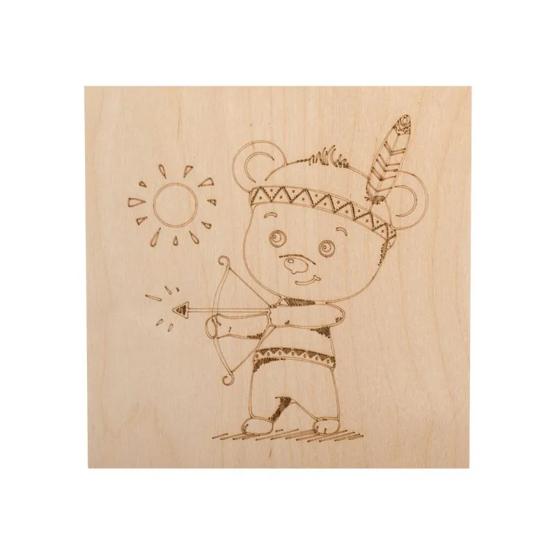 Доски для выжигания «Мишки», 150х150мм, 5 шт., пакет REXANT - Фото 5