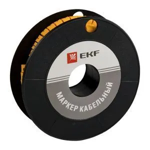 Маркер кабельный 6,0 мм2 "L" (350 шт.) (ЕС-3) EKF plc-KM-6-L