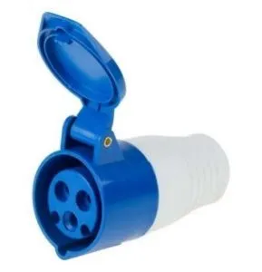 Розетка переносная 213 2Р+РЕ, 16А, 250В IP44 0908-0015