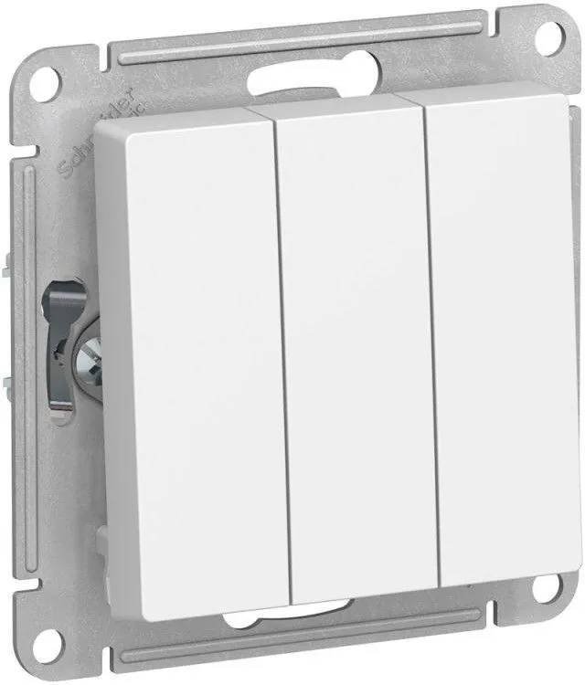 Выключатель 3-кл. СП AtlasDesign 10А IP20 (сх. 1+1+1) 10AX механизм бел. SE ATN000131
