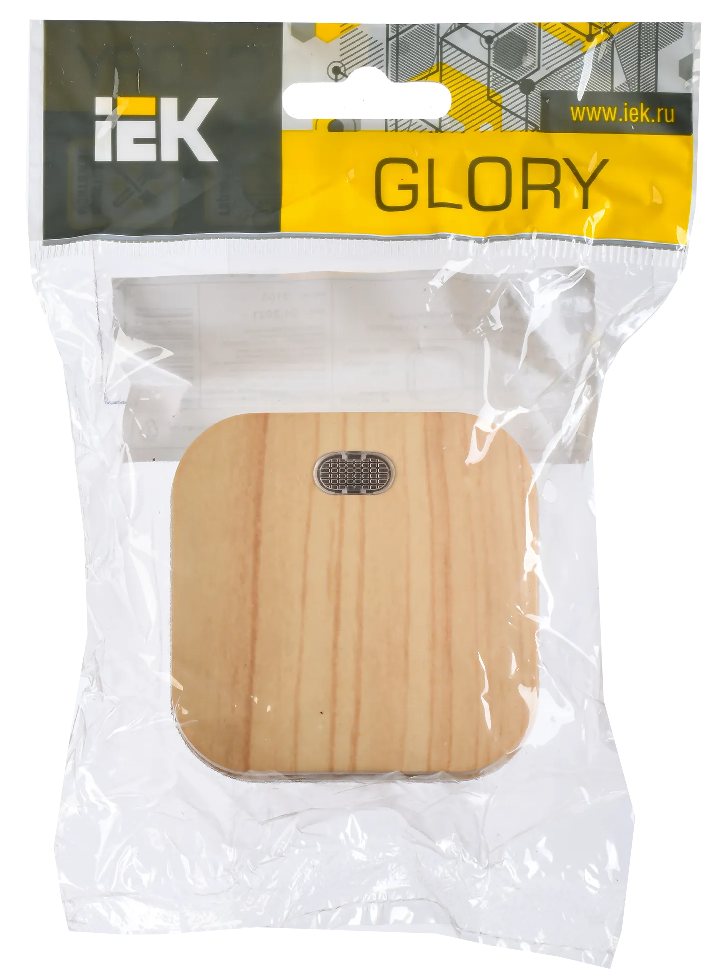 GLORY Выключатель 1-клавишный для открытой установки с индикацией ВС20-1-1-ХС сосна IEK - Фото 2