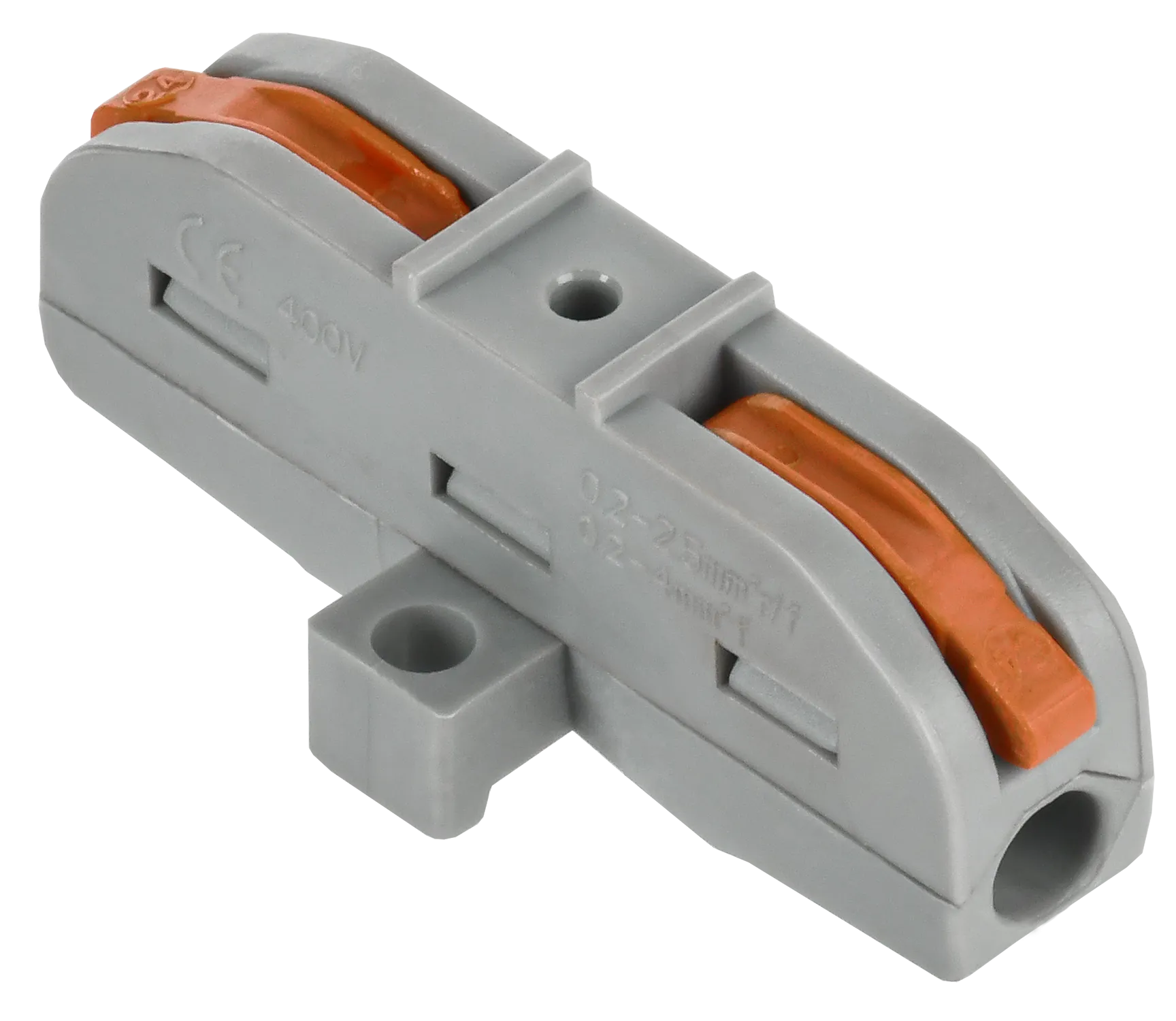 Строительно-монтажная клемма СМК 222-4111P проходная с площадкой (4шт/упак) IEK