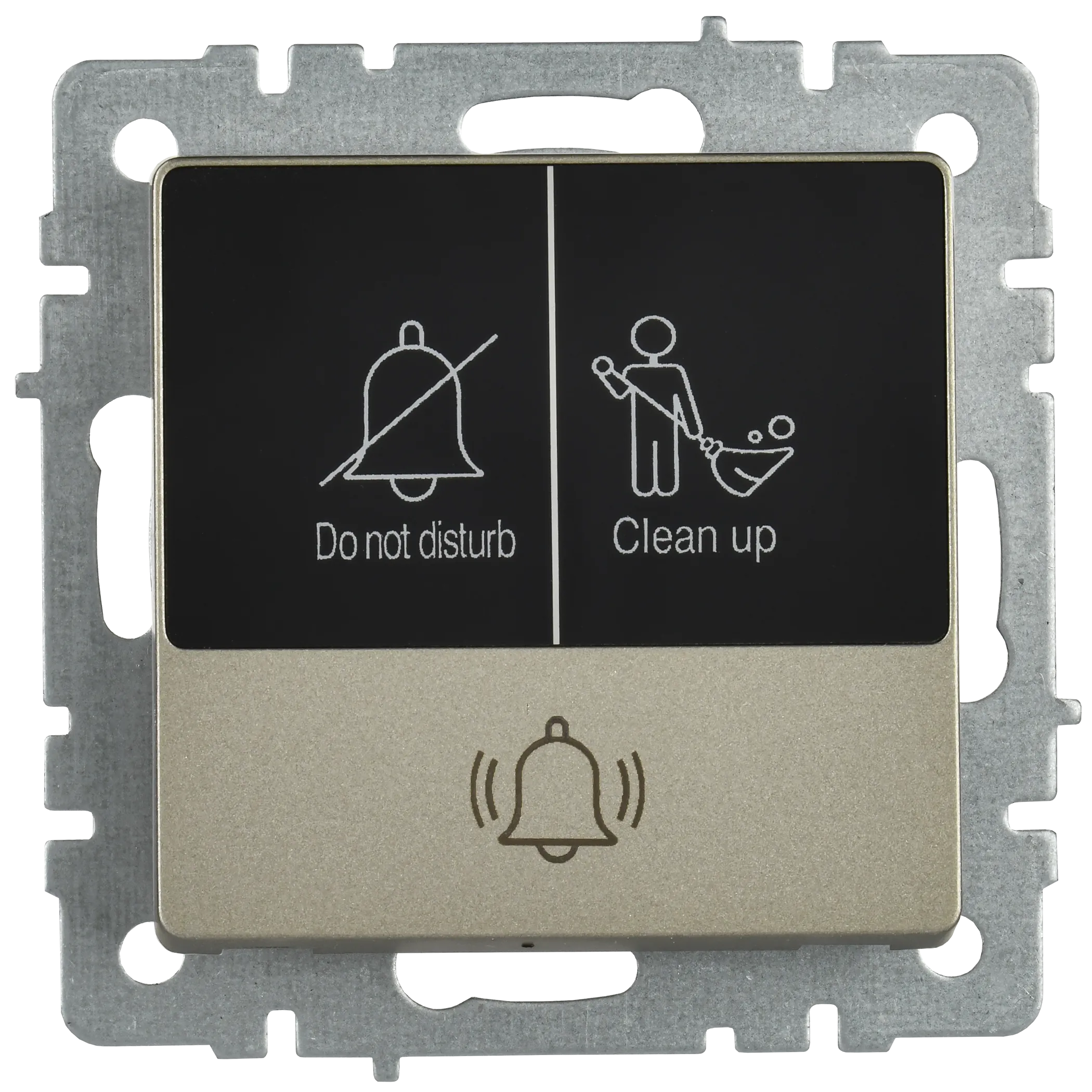 BRITE Кнопка звонка с индикацией для отелей 10А ВС10-1-9-БрШ шампань IEK - Фото 7