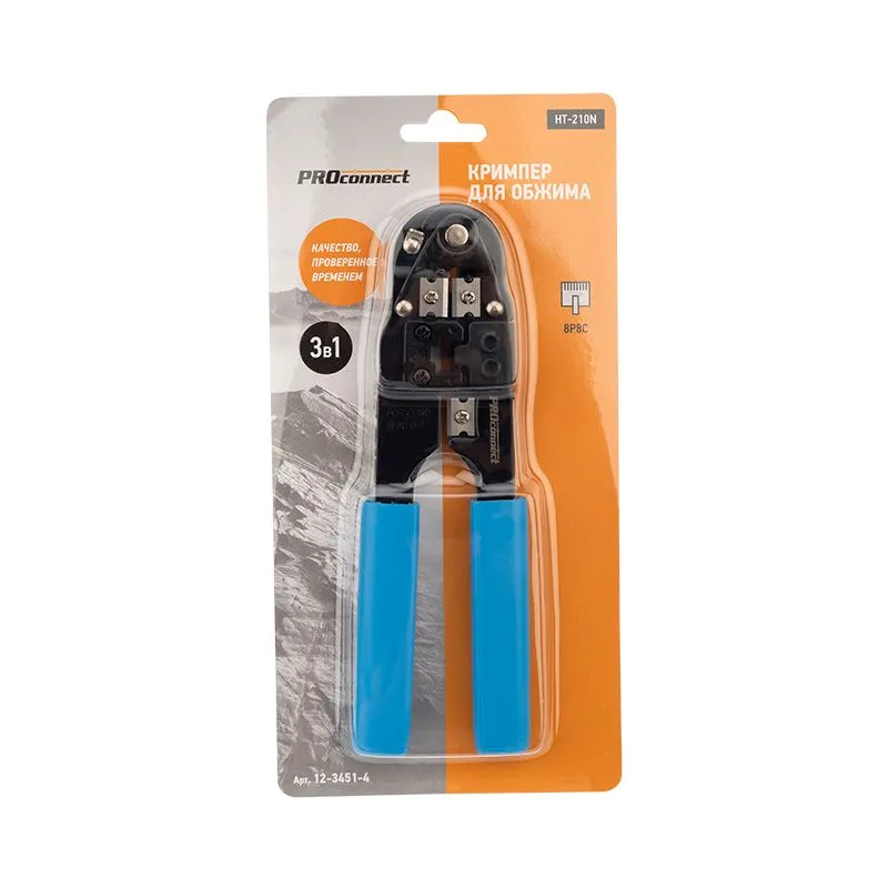 Кримпер HT-210N для обжима 8P8C PROconnect - Фото 2