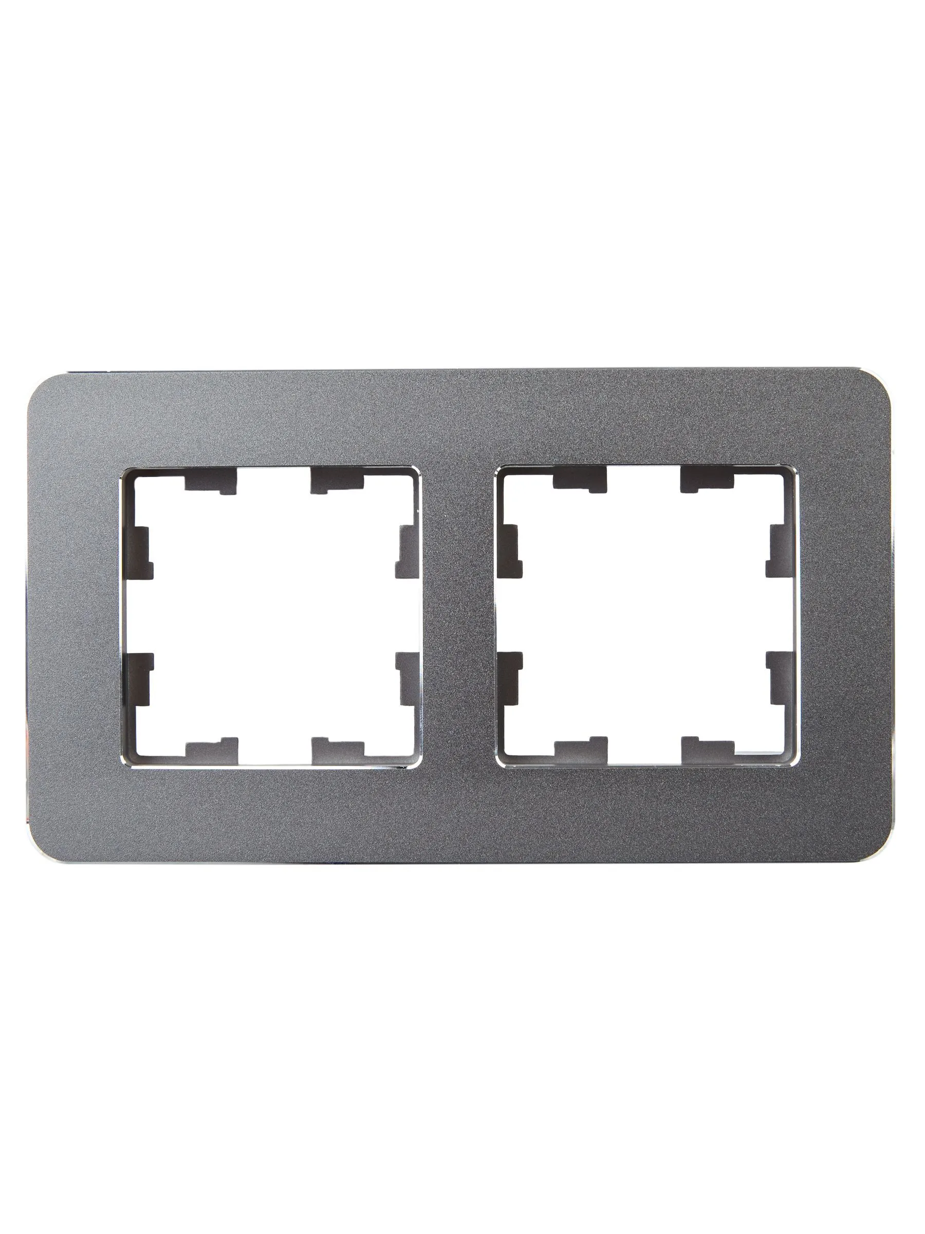 BRITE Рамка 2-местная РУ-2-1-Бр металл титан RE IEK - Фото 7