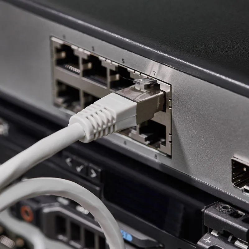 Шнур коммутационный, патч-корд F/UTP RJ45-RJ45, CAT 6, LSZH серый, 0,5м REXANT - Фото 3