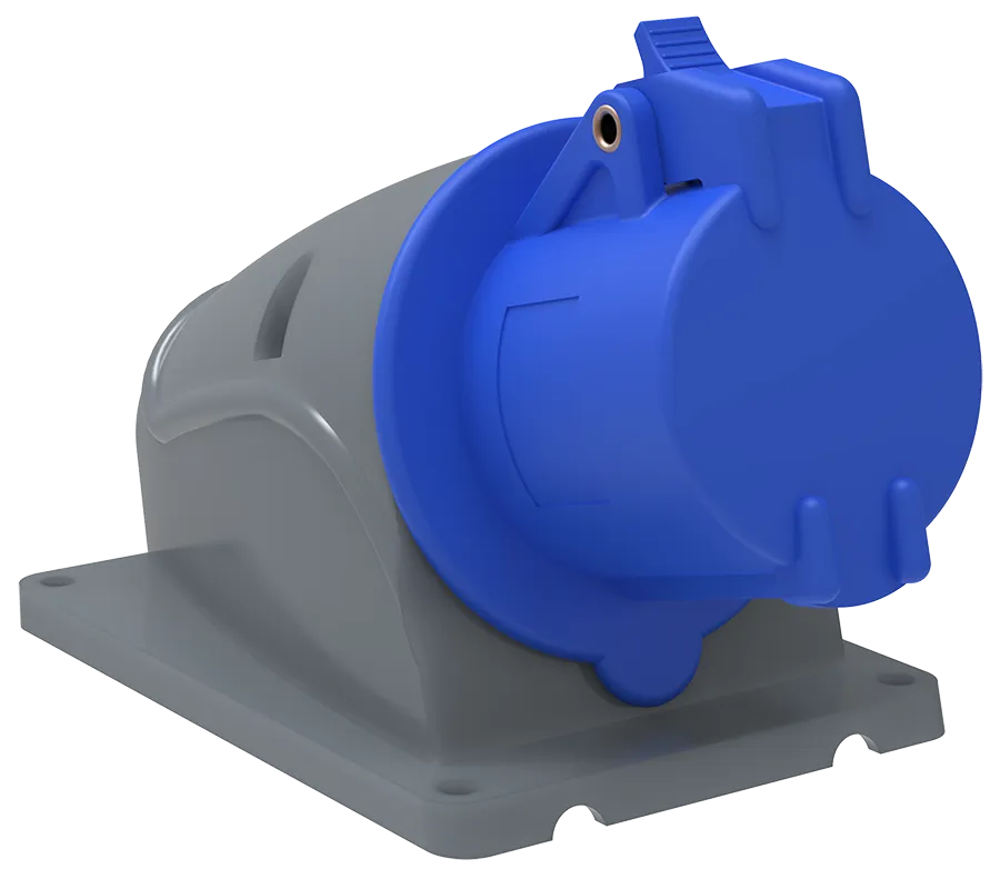 MAGNUM Розетка стационарная ССИ-113 16А-6ч/200-250В 2P+PE IP44 IEK