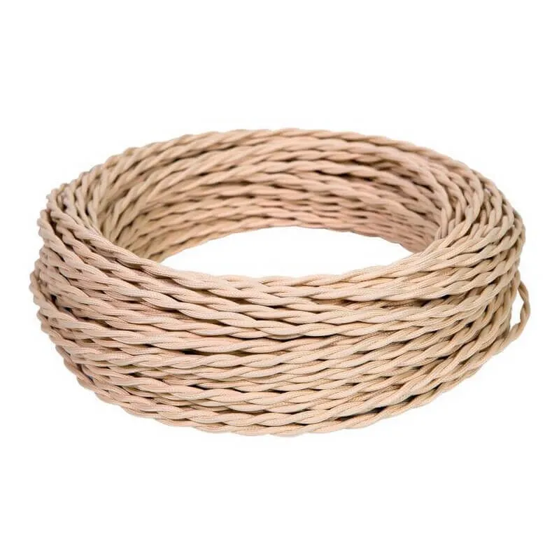 Провод монтажный витой ПВХ 3х1,5мм, цвет - слоновая кость (бухта 5м), ТМ "МЕЗОНИНЪ" GE70113-02