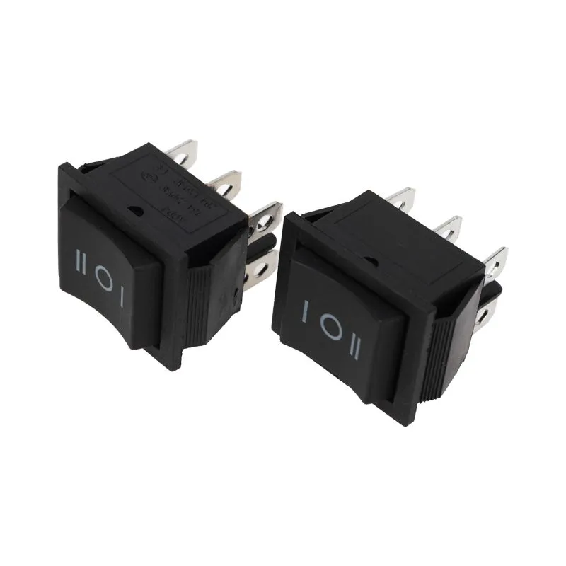 Переключатель клавишный 250V 15А (6с) (ON)-OFF-(ON) черный  с нейтралью  Б/Фикс  (RWB-508, SC-767)  REXANT - Фото 3