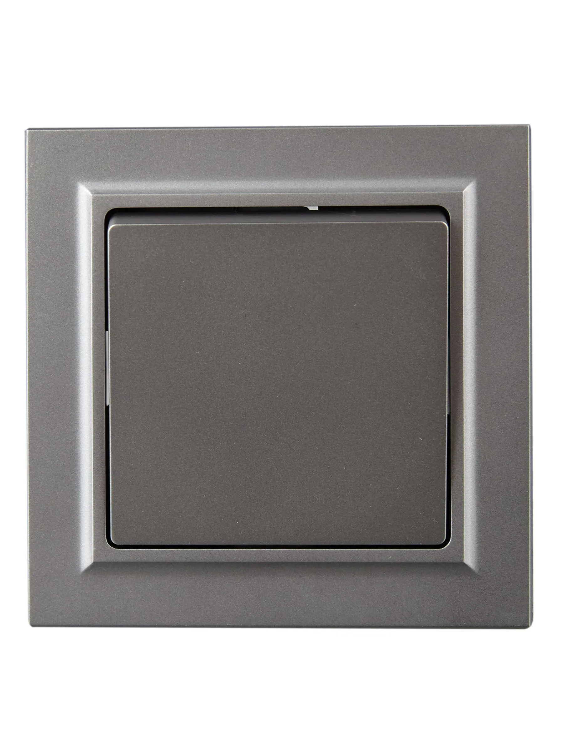 BRITE Выключатель 1-клавишный 10А в сборе ВСР10-1-0-БрС сталь IEK - Фото 5