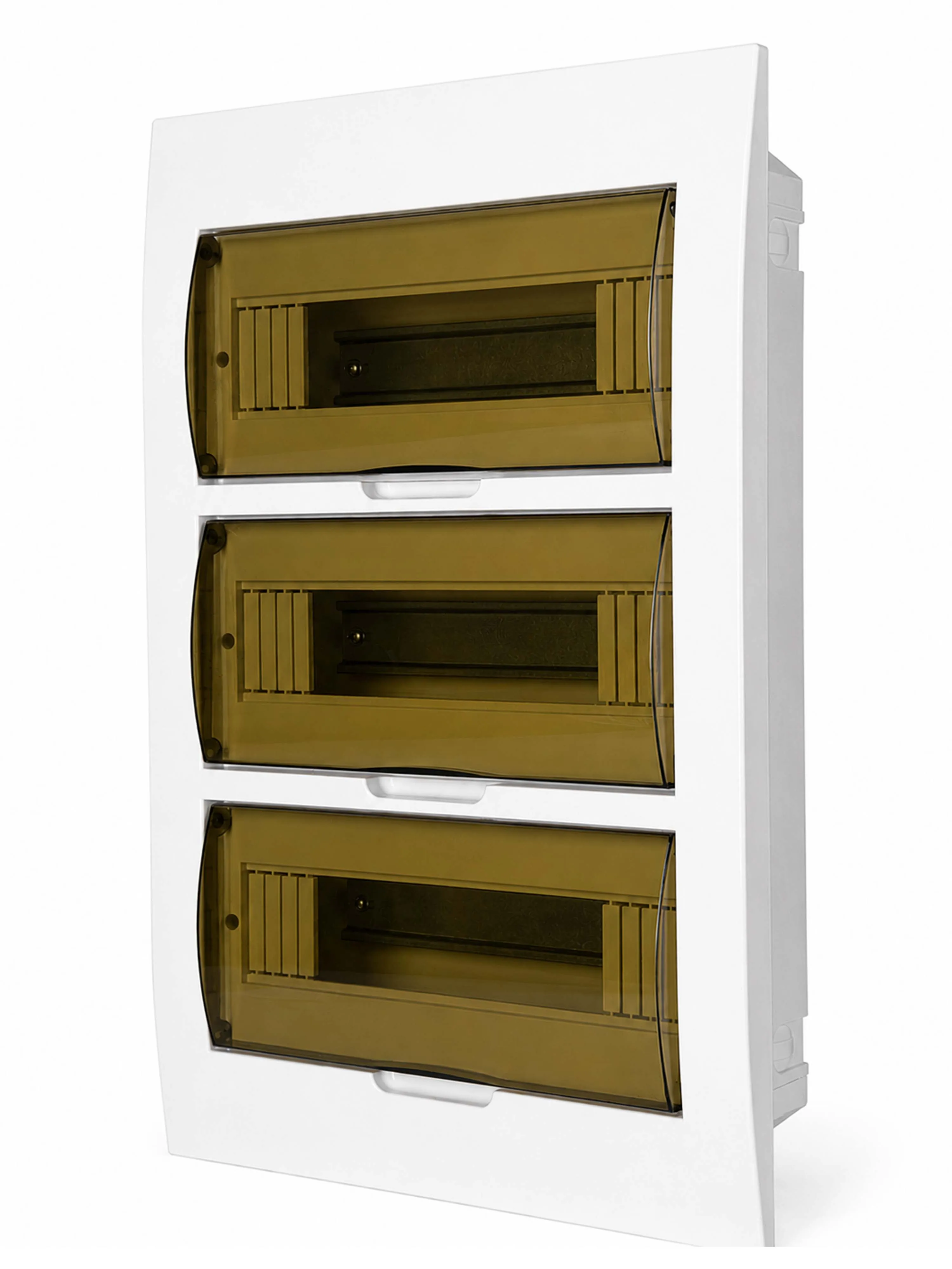 Корпус пластиковый БЕЛЫЙ ЩРВ-П-36, черная прозрачная дверь IP41, DEKRON DEK06103-0042