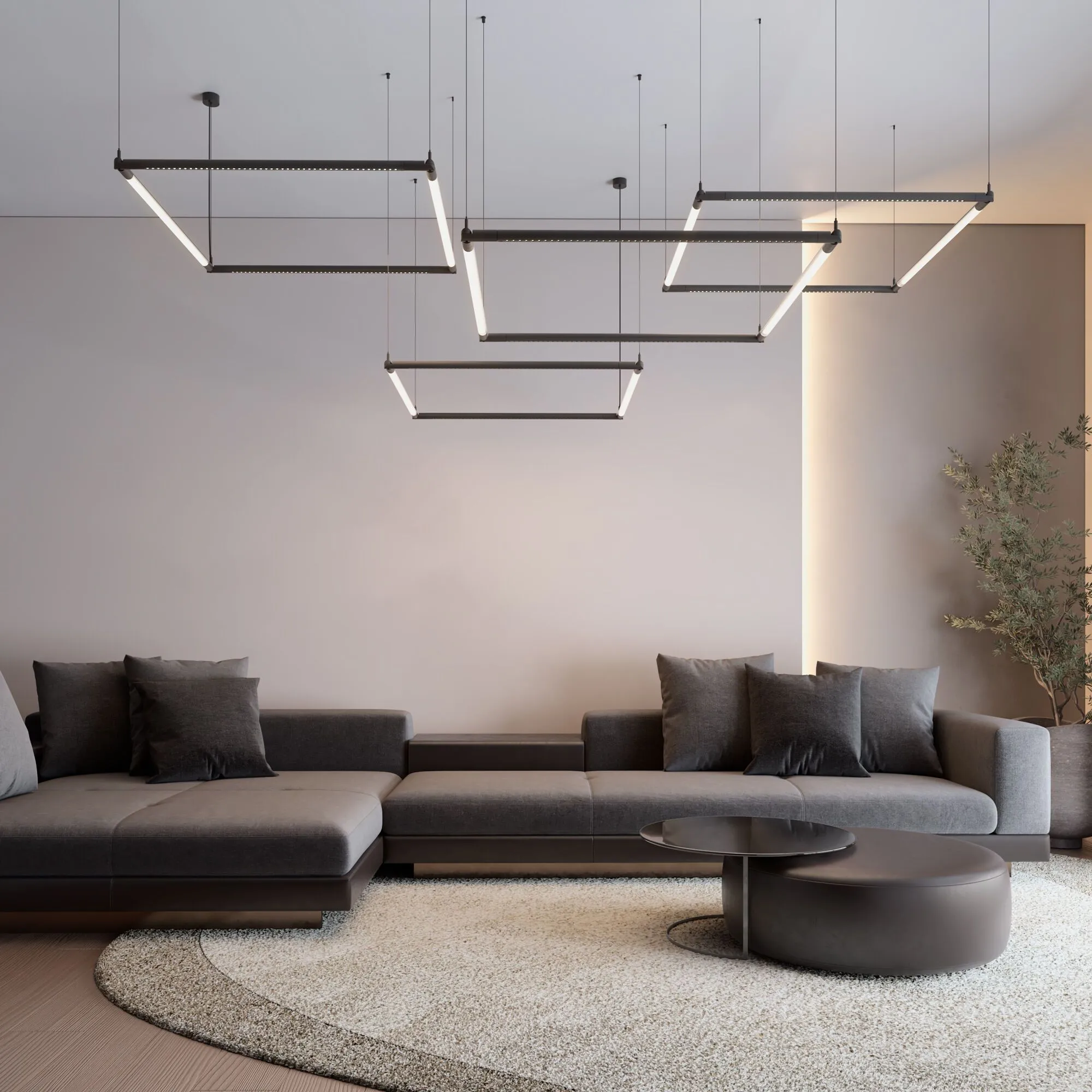 Module System Набор подвеса угловой с питанием (черный) - Фото 13