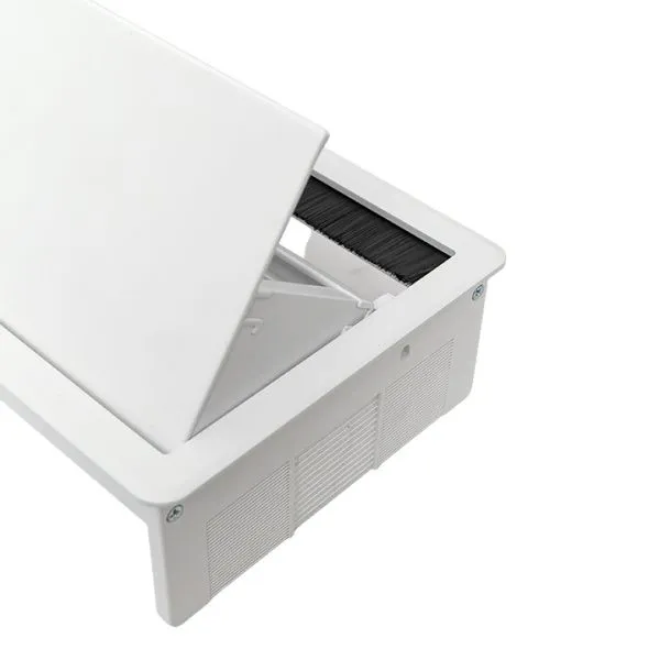 Встраиваемый настольный розеточный блок выдвижной, 8 модулей, белый, C-Line - Фото 11