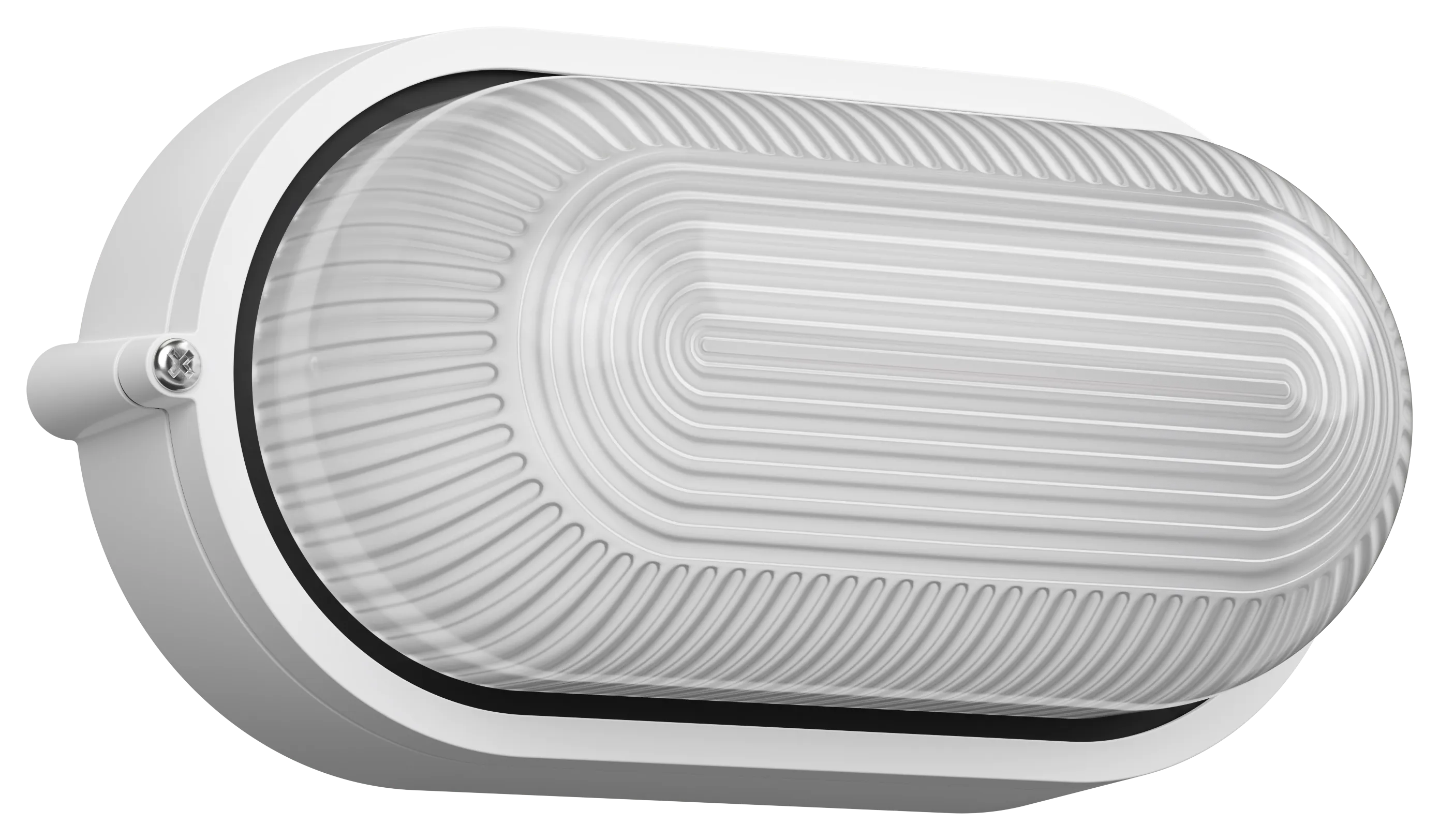 Светильник НПП1401 овал 60Вт IP54 белый IEK