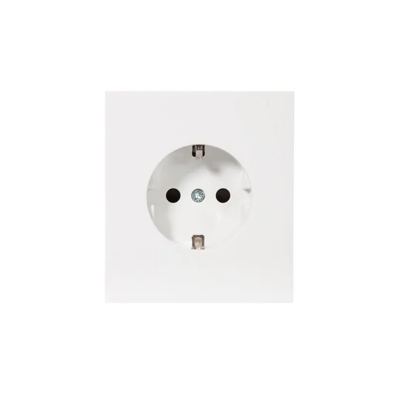 Розетка STRONG 1-ая с/з с/у, со шторками 16А жемчуг KRANZ KR-78-0701-4