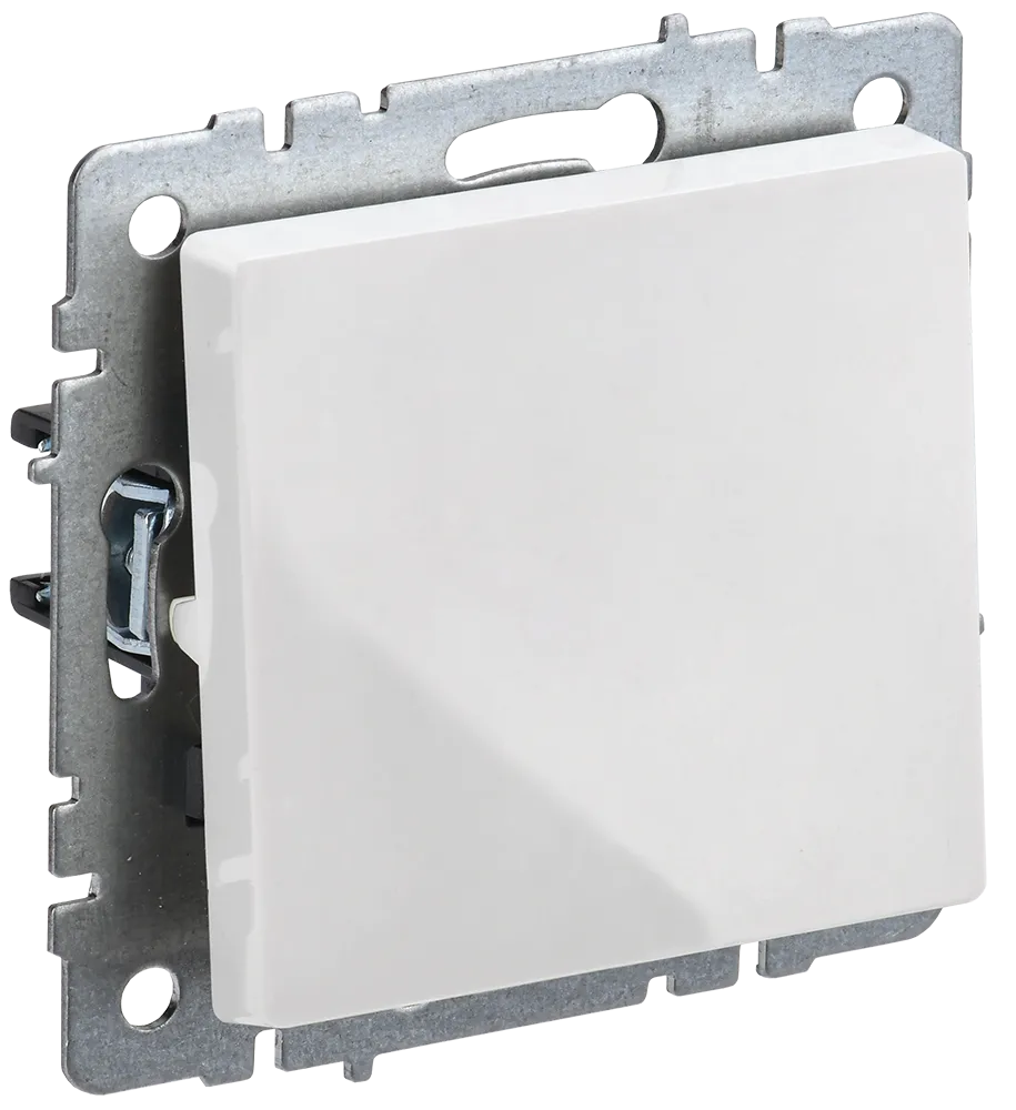 BRITE Выключатель 1-клавишный 10А ВС10-1-0-БрБ белый IEK