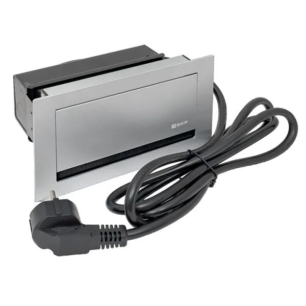 Встраиваемый настольный лючок, 4 модуля, C-Line - Фото 4