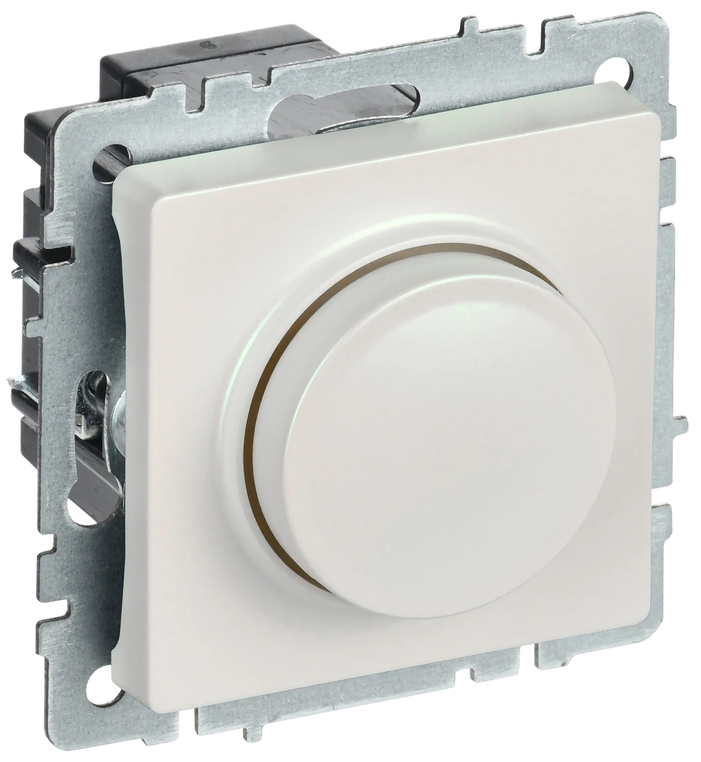 BRITE Светорегулятор поворотно-нажимной 600Вт СС10-1-0-БрЖ жемчуг IEK