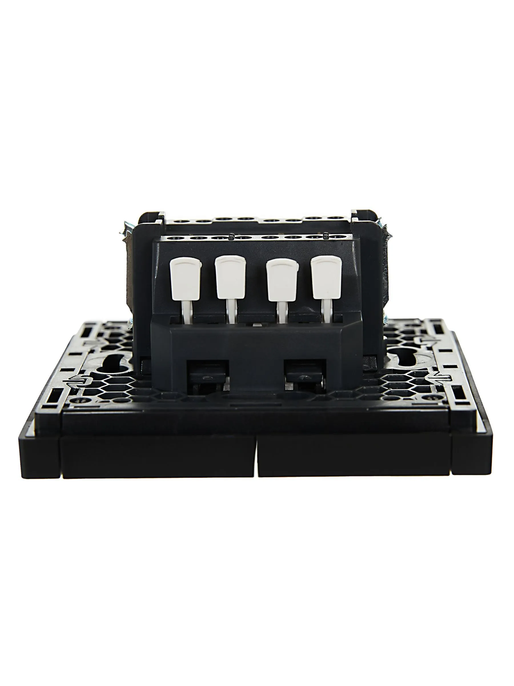 FORTE&PIANO Выключатель 2-клавишный проходной 10А FP107 черный IEK - Фото 4