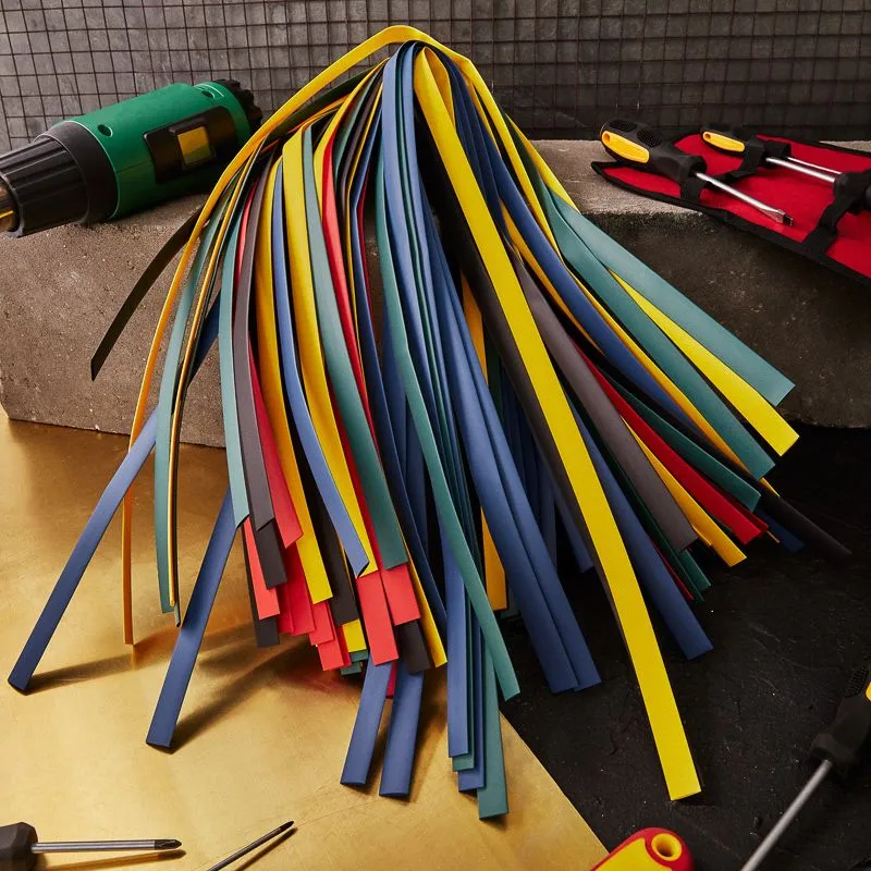 Набор термоусаживаемых трубок ТУТ нг 10,0/5,0мм, пять цветов, упаковка 50 шт. по 1м REXANT - Фото 2