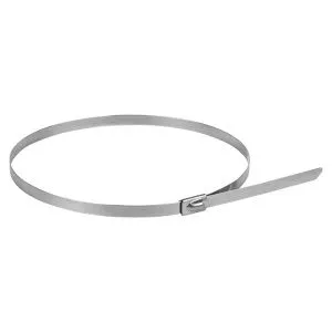 Хомут AISI 304 из нержавеющей стали, 4.6x360 (10 шт.) FlexLock plc-fl-tss-304-4.6x360-r