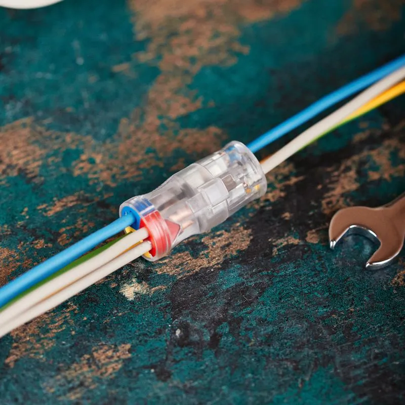 Экспресс-клемма СМК 2273-2x3R проходная разъемная 3 полюса 3х2-проводная 0,5-2,5мм² (50 шт/уп) REXANT - Фото 2