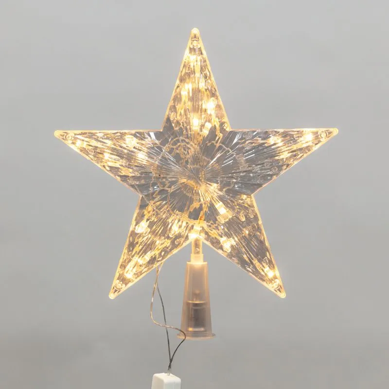 Светодиодная фигура на елку Звезда 22см, цвет свечения теплый белый, постоянное свечение, 230В NEON-NIGHT