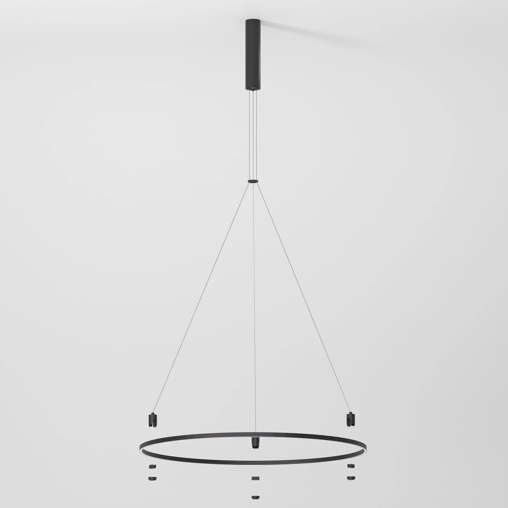 Esthetic Magnetic Шинопровод с тросовыми креплениями Round (черный) (800⌀) 85138/00 - Фото 3