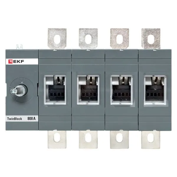 Рубильник 800A 4P без рукоятки управления TwinBlock EKF