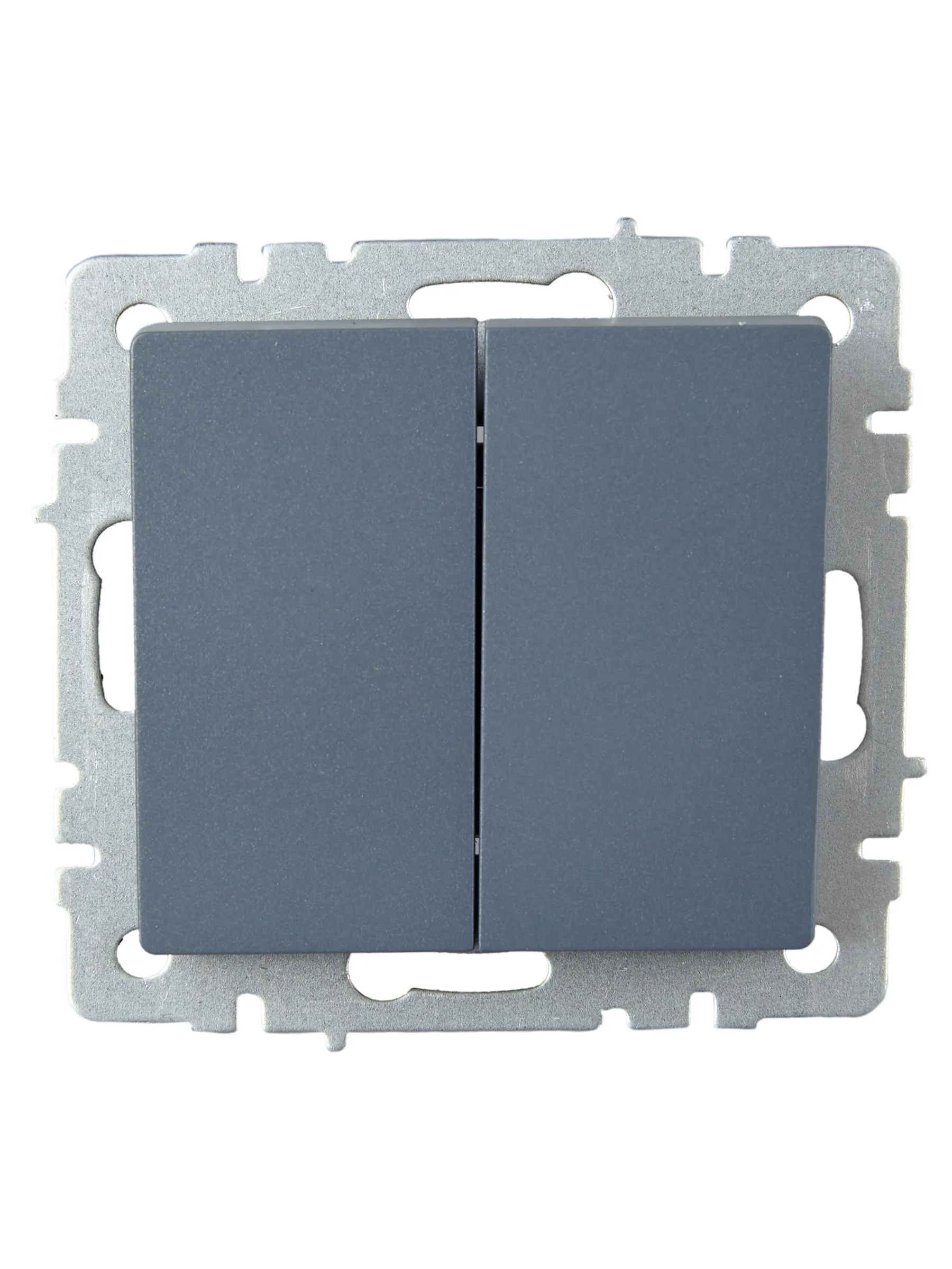 BRITE Выключатель 2-клавишный проходной 10А ВС10-2-6-БрМ маренго IEK - Фото 7