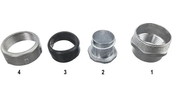 Резьбовой крепежный элемент с внутренней резьбой РКВ-75 У2 IP54 ГОФРОМАТИК (ЗЭТАРУС)