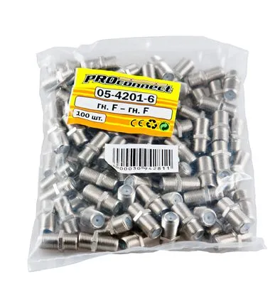 Переходник гнездо F – гнездо F, бочка без кольца PROconnect - Фото 3