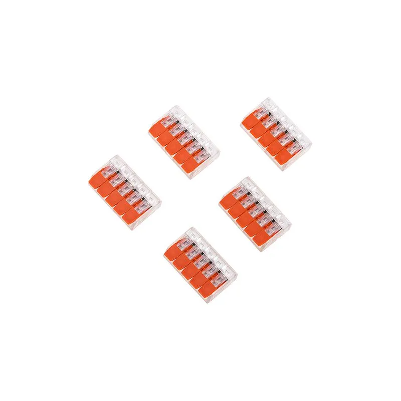 Универсальная компактная клемма СМК 221-415, 5-прoводная до 4,0 мм² (блистер 5 шт./уп.) REXANT - Фото 4