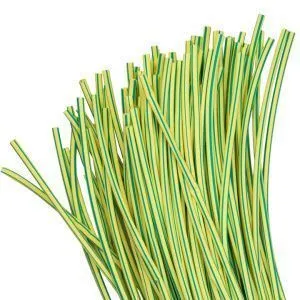 ТУТ нг 8/4 желто-зеленая в отрезках по 1м EKF tut-8-yg-1m