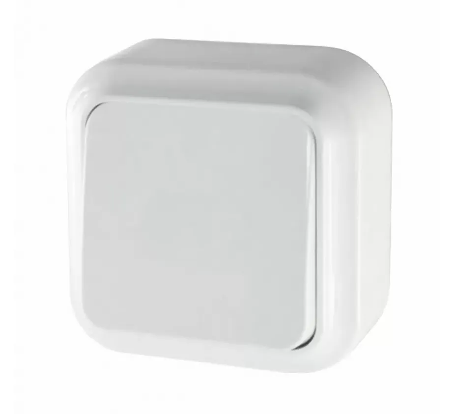 Выключатель 1-клавишный VA16-131-Белый, 6А, IP20