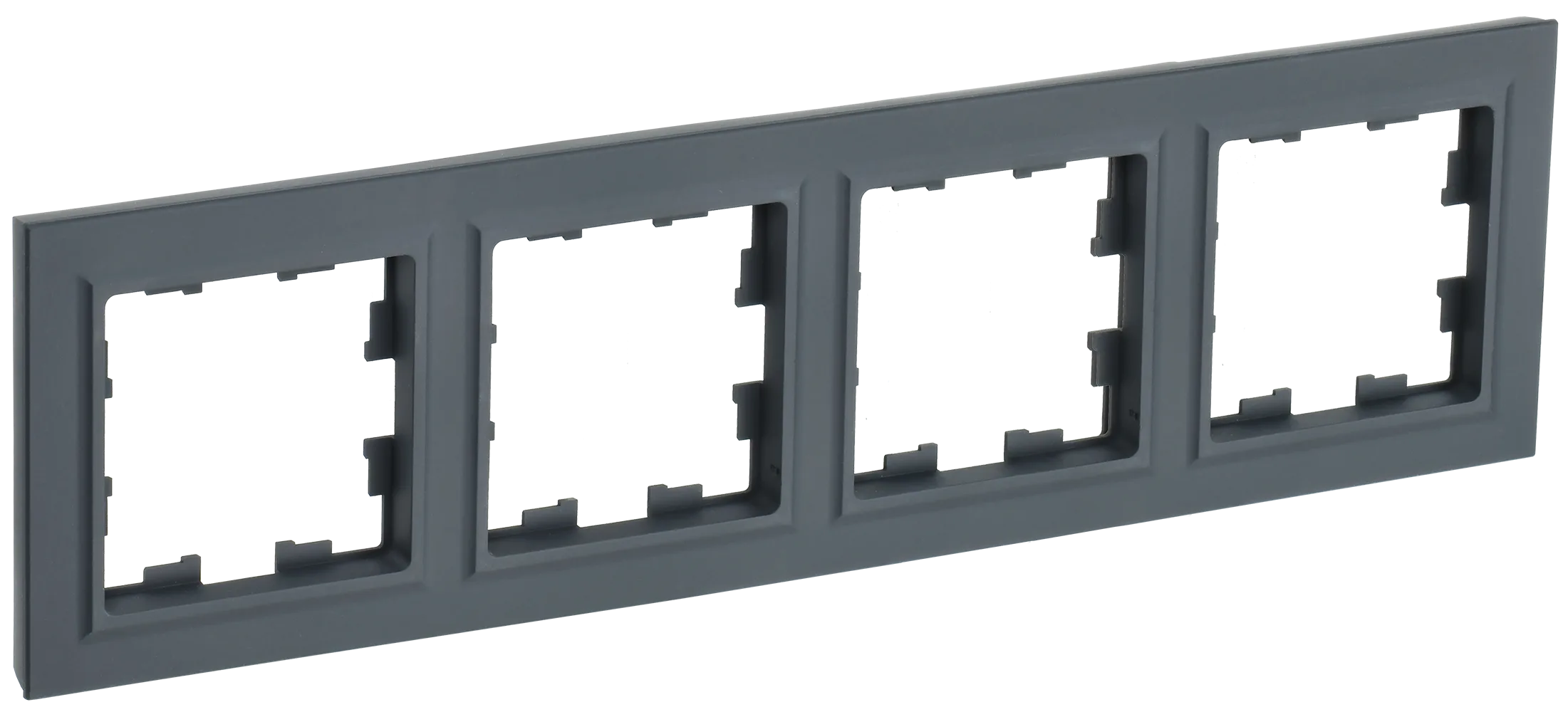 BRITE Рамка 4-местная РУ-4-БрГ графит IEK