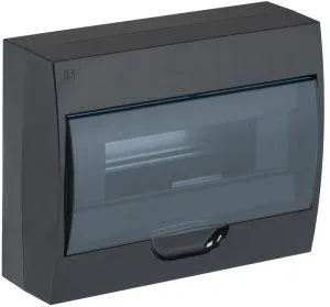 KREPTA 3 Корпус пластиковый ЩРН-П-12 IP41 черный IEK MKP12-N-12-41-K02