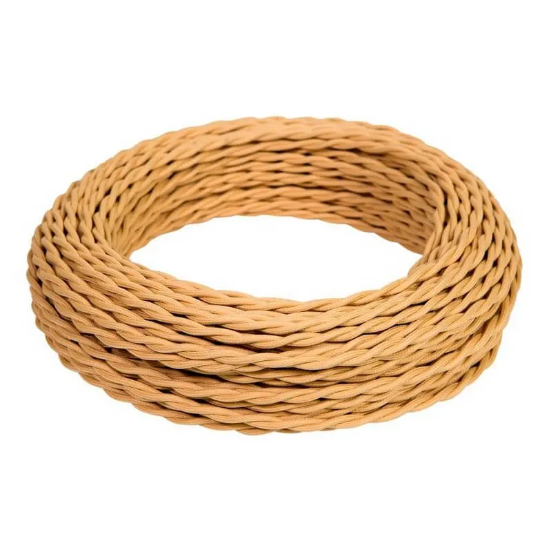 Провод монтажный витой ПВХ 2х1,5мм, цвет - песочное золото (бухта 10м), ТМ "МЕЗОНИНЪ" GE70111-32 GE70111-32