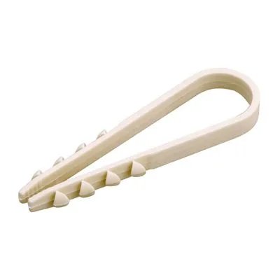 Дюбель-хомут нейлоновый 19-25 мм, белый (100 шт/уп) PROconnect