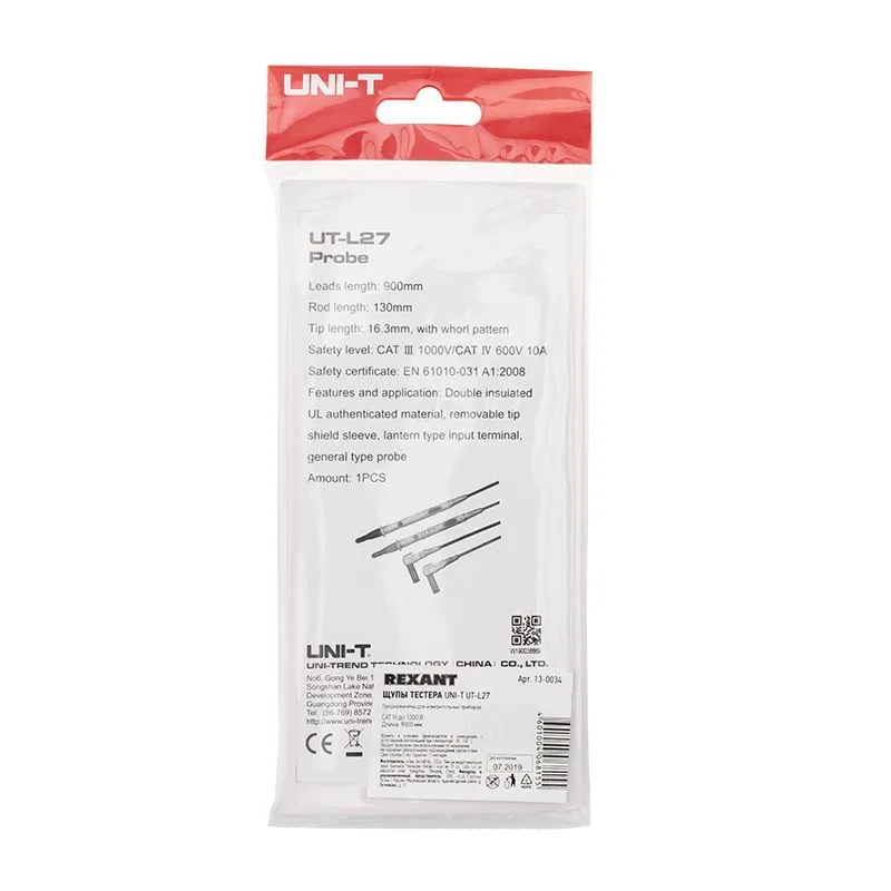 Щупы тестера UNI-T UT-L27 - Фото 3
