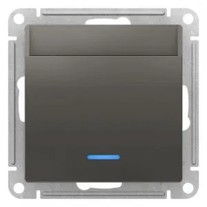 Выключатель карточный СП AtlasDesign 10А IP20 без задержки времени механизм сталь SE ATN000967 1324388