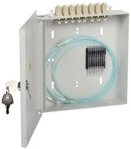 ITK Оптический настенный распределительный кросс укомплектованный: LC (Duplex) 4шт, (OM2) FOBX8-N-4LCUD50