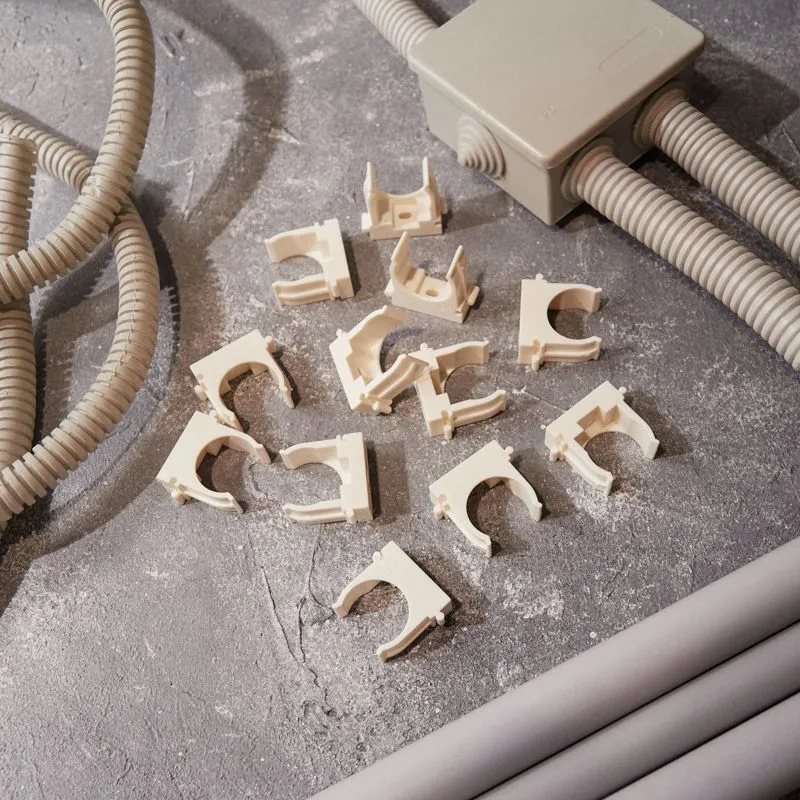 Крепеж-клипса для монтажного пистолета Ø 25 мм, белая (50 шт/уп) REXANT - Фото 2