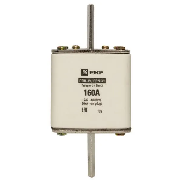 Плавкая вставка ППН-39 630/160А габарит 3 EKF - Фото 5