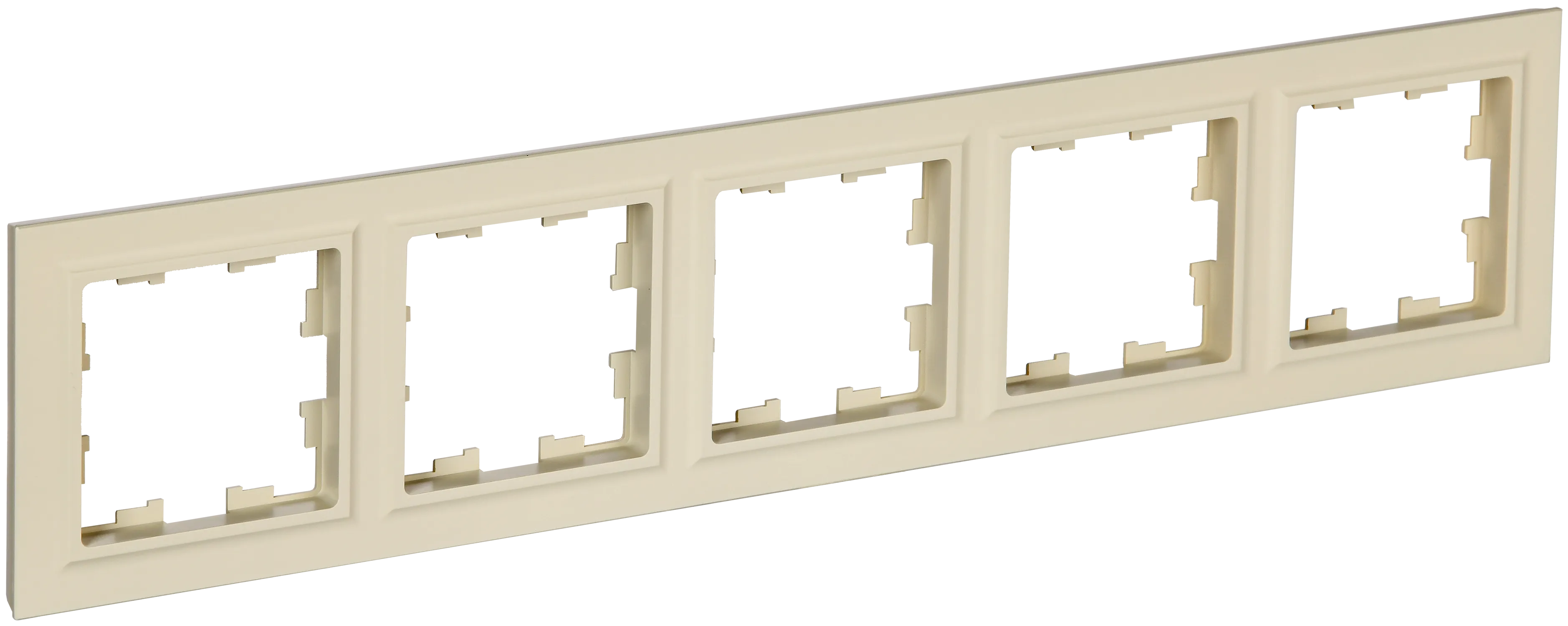 BRITE Рамка 5-местная РУ-5-БрКр бежевый IEK