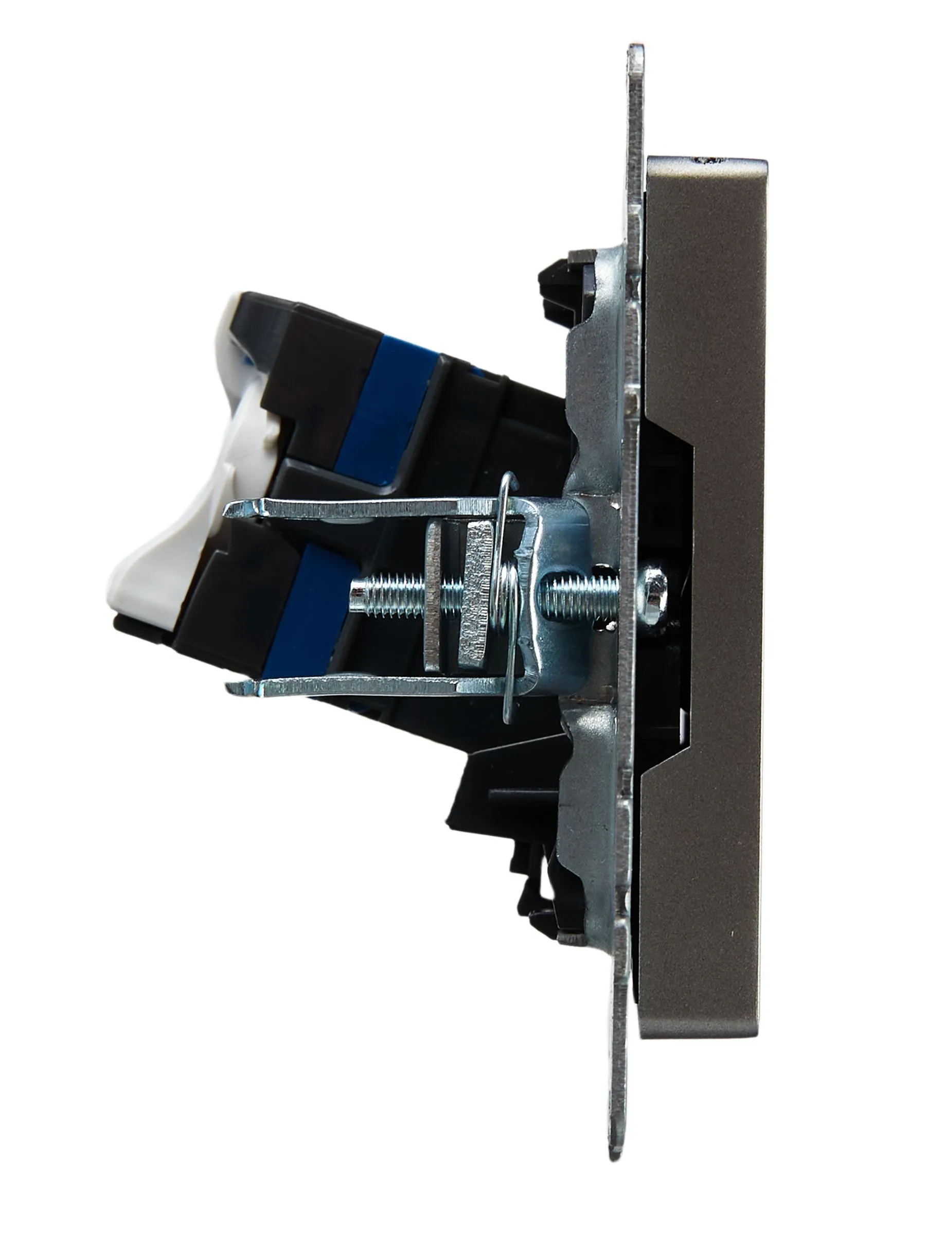 BRITE Розетка компьютерная RJ45 кат.6 РК11-БрС сталь IEK - Фото 6