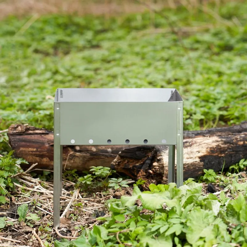 Мангал сборный походный, 350х250х350мм, в пленке СОКОЛ - Фото 2